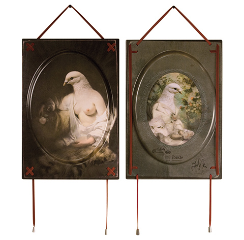 Betty [Front&Back], un quadro-vassoio Le Chimere di Ibride