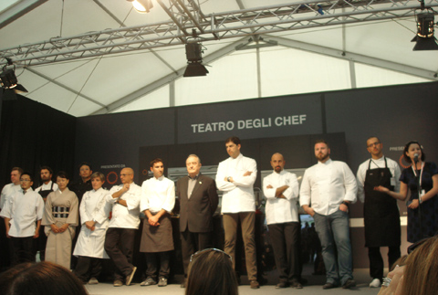 gli Chef alla conferenza di inaugurazione di Taste of Milano 2010 | ©foto Sandra Longinotti