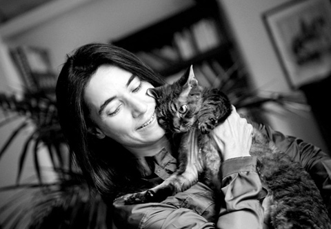 Sandra Longinotti e il gatto #gecchio | ©foto Stefania Sainaghi