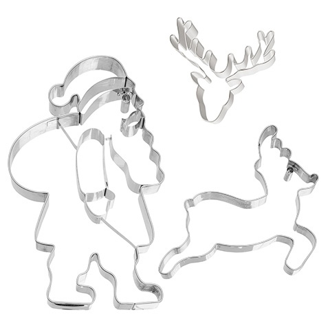 tagliabiscotti renne e Santa di Birkmann