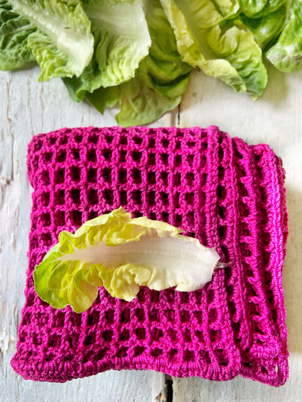 Centrifuga da insalata all'uncinetto | ©foto Sandra Longinotti