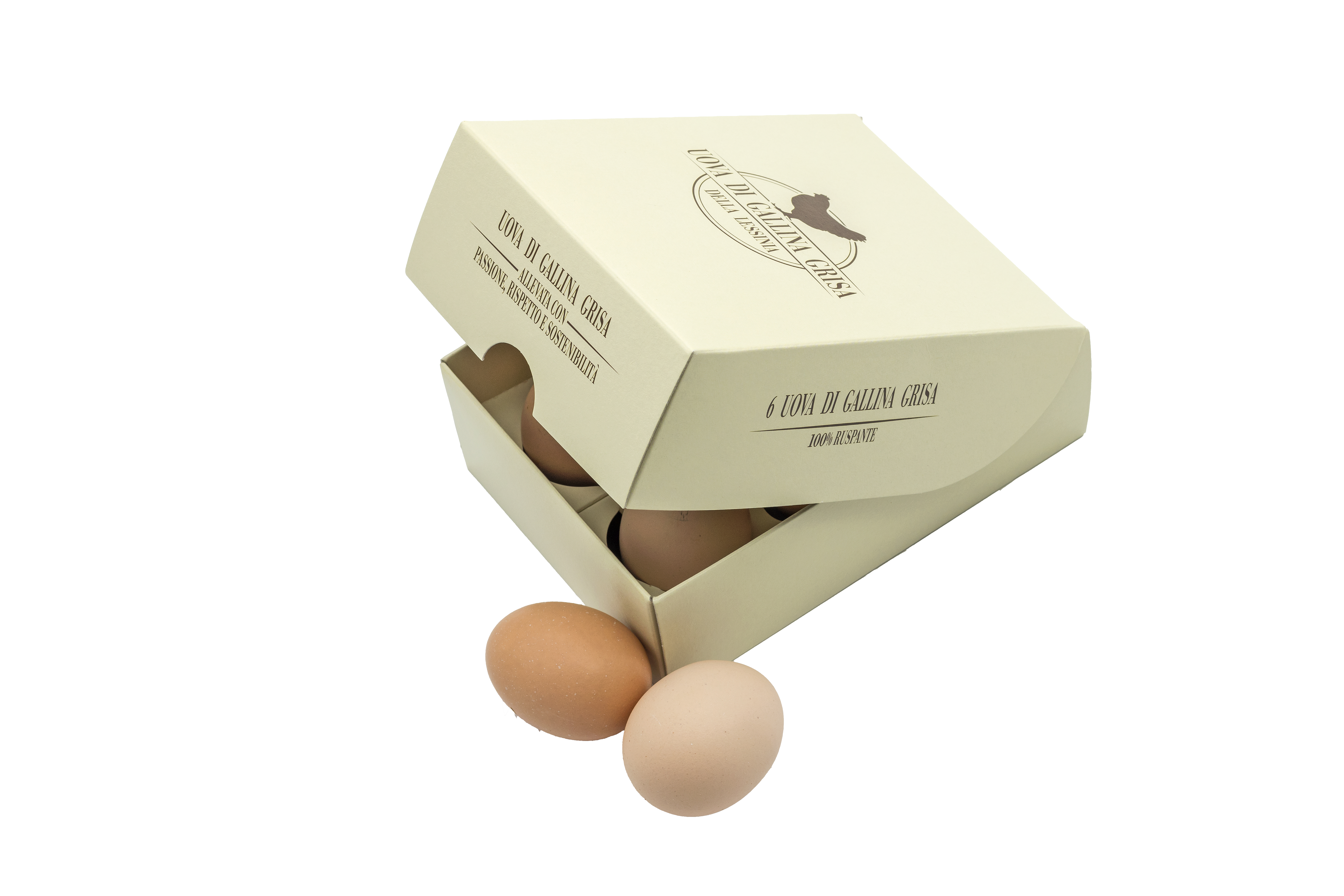 uova di galline di razza Grisa della Lessinia