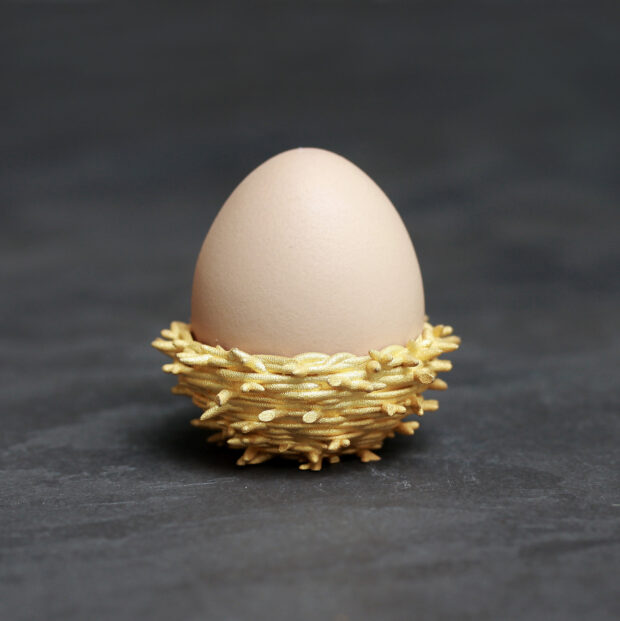 stampa 3D in acciaio inox placcato oro | Malinko Design
