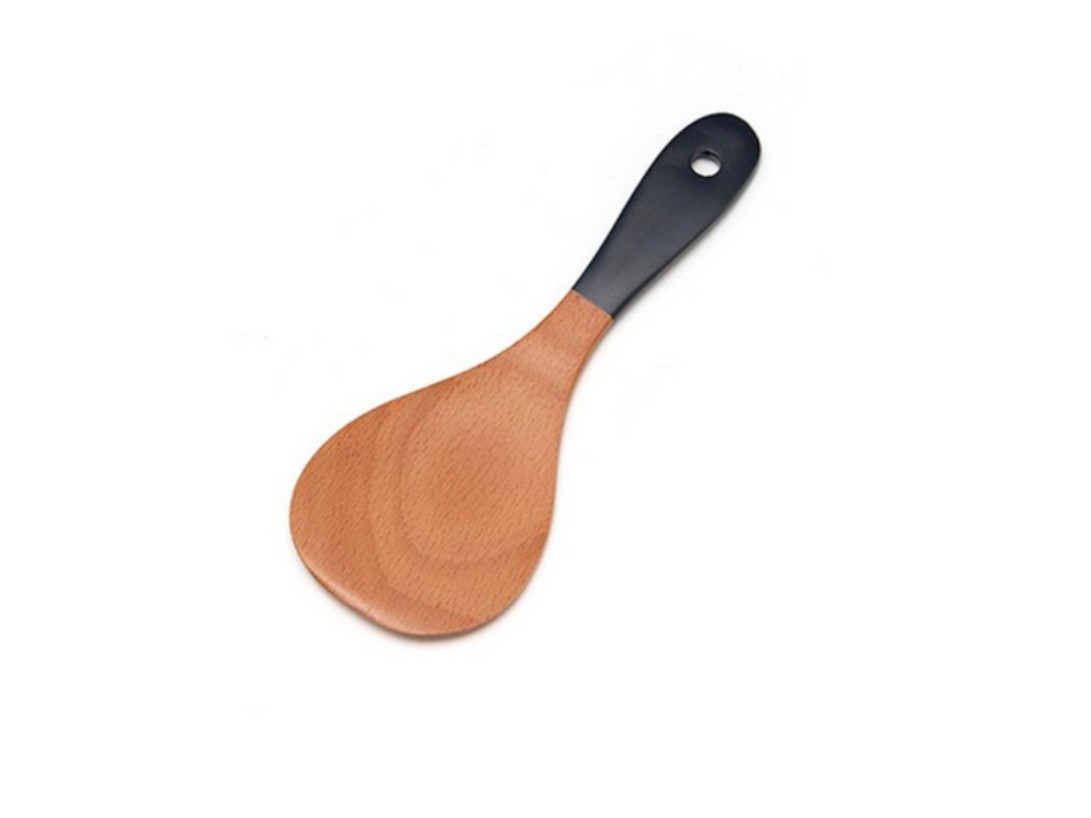Set 4 Mestoli In Legno D'Ulivo Fatti A Mano – Cucchiai, Spatola E Forchetta – Resistenti E Anti Graffio Per Pentole – Con Custodia In Tessuto - 2