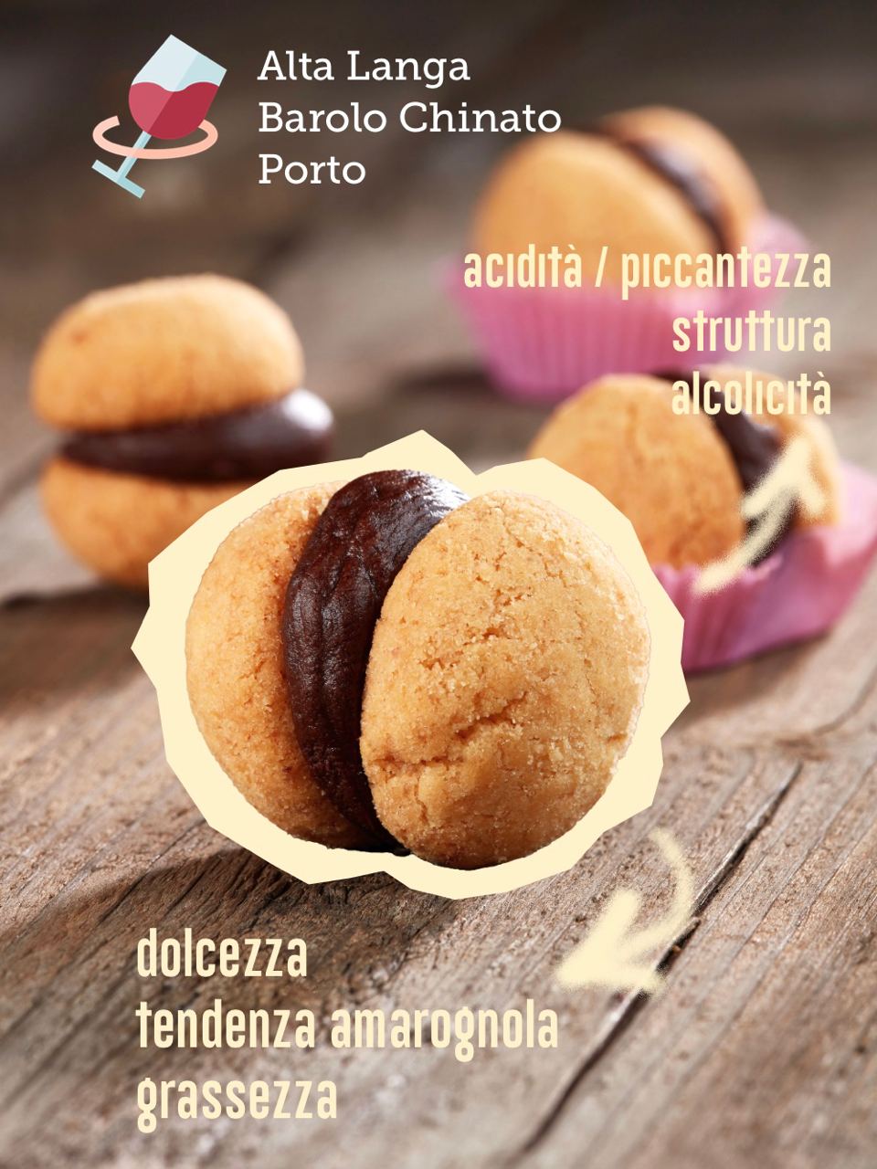 Abbinamenti Vino e Baci di Dama | Sommelier Gianni Sinesi | Style of Food #08 Biscotti | ©foto pasticceria Roberto Rinaldini